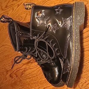 Doc Martins Glitter star lace up boots